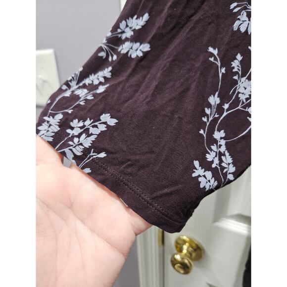 J. Jill Wearable Collection Purple Floral Long Sleeve Shirt Size 2x SKU 177 - Picture 4 of 8